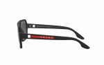 Prada Sunglasses PS 01XS DG0-02G Lens Size 59 Frame Shape Square Lens Color Grey Polarized Frame Color Black Men