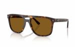 Ray-Ban RB 2213 902/33 Sunglasses Lens Size 55 & 58 Frame Shape Square Lens Color Brown Frame Color Havana for Unisex