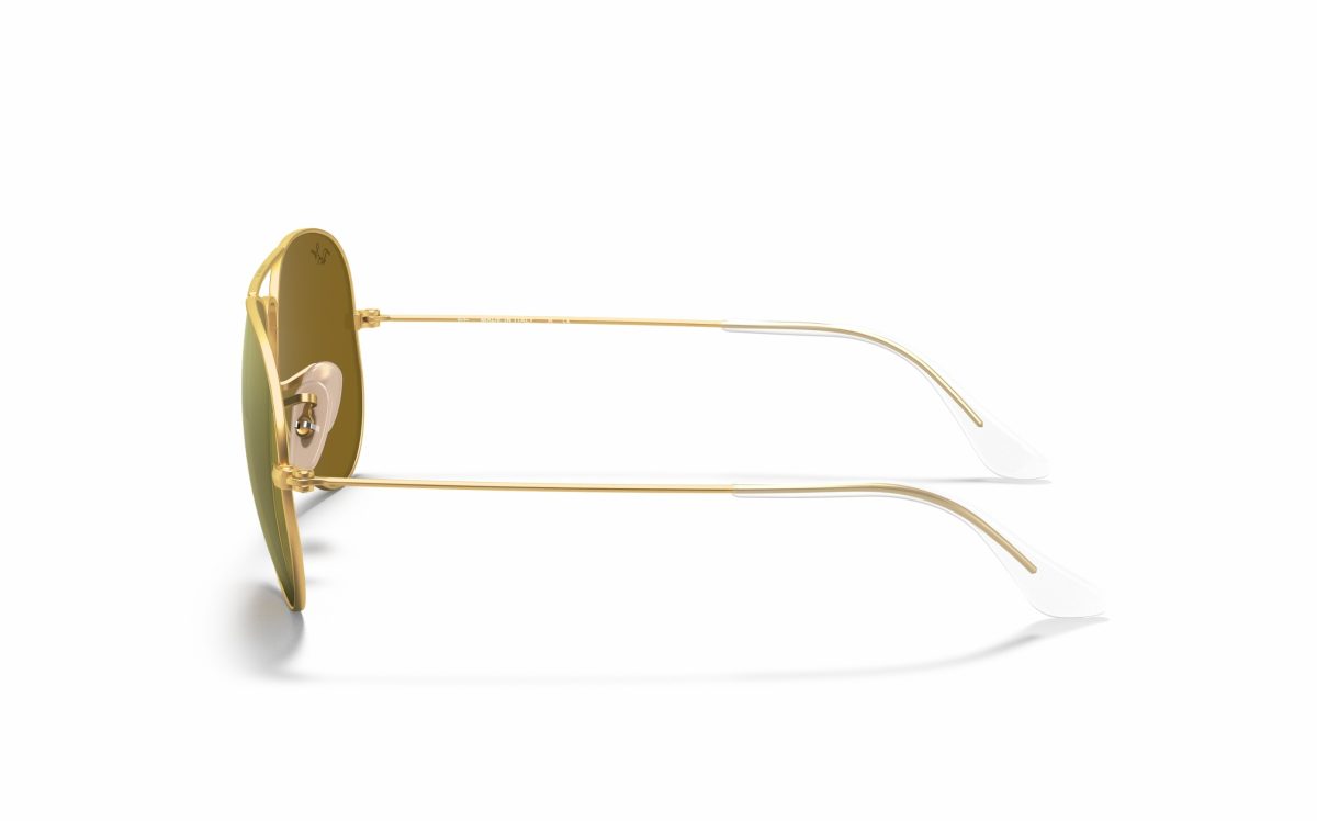 نظارة شمسية راي بان بني مرايا ومقاس عدسة 55 و 58 ملم وشكل افياتور رجالي ونسائي RB 3025 112/93.