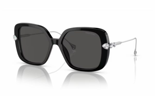 Swarovski Sunglasses SK 6011 103887 Lens Size 55 Frame Shape Square Lens Color Gray for Women