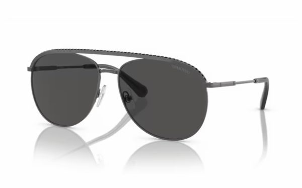 Swarovski Sunglasses SK 7005 401187 Lens Size 58 Frame Shape Aviator Lens Color Gray for Women