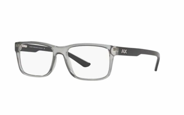 Armani Exchange Eyeglasses AX 3016 8239 lens size 53 square frame shape for men