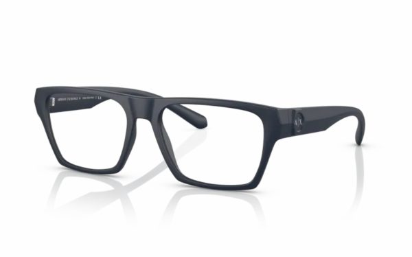 Armani Exchange Eyeglasses AX 3097 8181 Lens Size 55 Square Frame Shape for Men