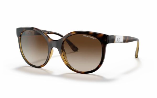 Armani Exchange Sunglasses AX 4120S 821313 Lens Size 54 Frame Shape Cat Eye Lens Color Brown for Women