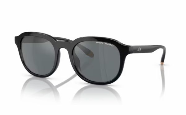 Armani Exchange Sunglasses AX 4129SU 81586G Lens Size 54 Frame Shape Round Lens Color Gray for Men
