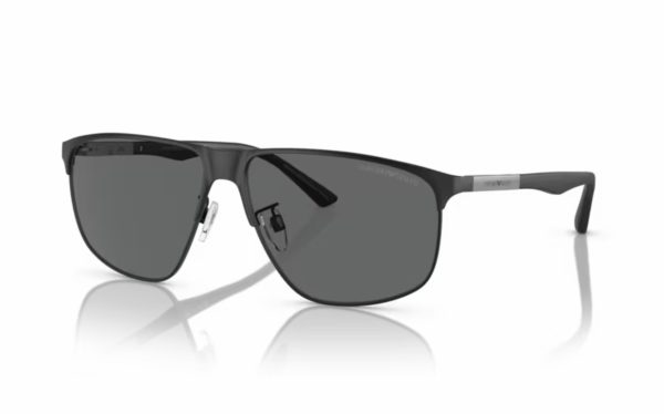 Emporio Armani Sunglasses EA 2094 3001/87 Lens Size 60 Frame Shape Square Lens Color Gray for Men