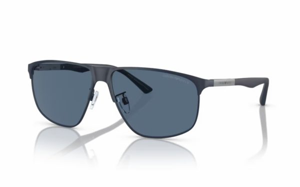 Emporio Armani Sunglasses EA 2094 3018/80 Lens Size 60 Frame Shape Square Lens Color Blue for Men