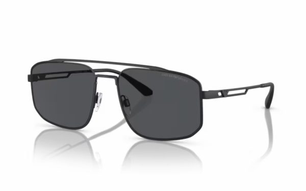 Emporio Armani Sunglasses EA 2139 3001/87 Lens Size 57 Frame Shape Rectangle Lens Color Gray for Men