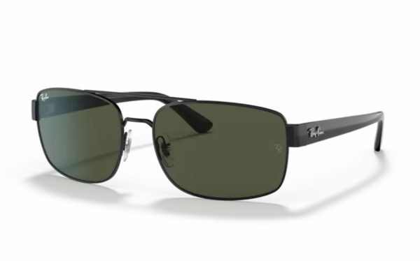Ray-Ban Sunglasses RB 3687 002/31 Lens Size 58 and 61 Frame Shape Square Lens Color Green for Men