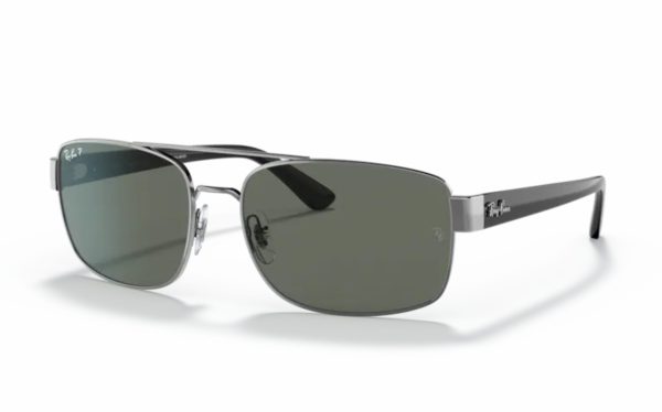 Ray-Ban Sunglasses RB 3687 004/58 Lens Size 58 and 61 Frame Shape Square Lens Color Green Polarized for Men