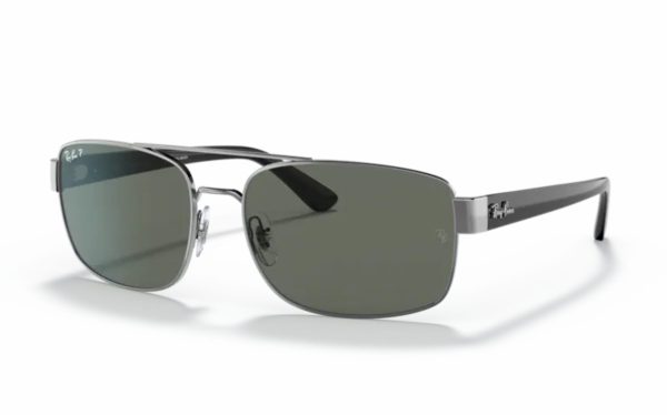 Ray-Ban Sunglasses RB 3687 004/58 Lens Size 58 and 61 Frame Shape Square Lens Color Green Polarized for Men