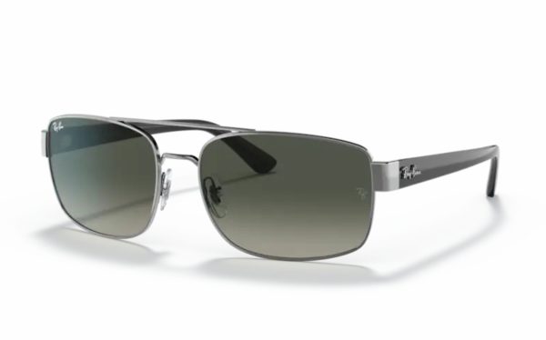 Ray-Ban Sunglasses RB 3687 004/71 Lens Size 58 and 61 Square Frame Shape Lens Color Gray for Men
