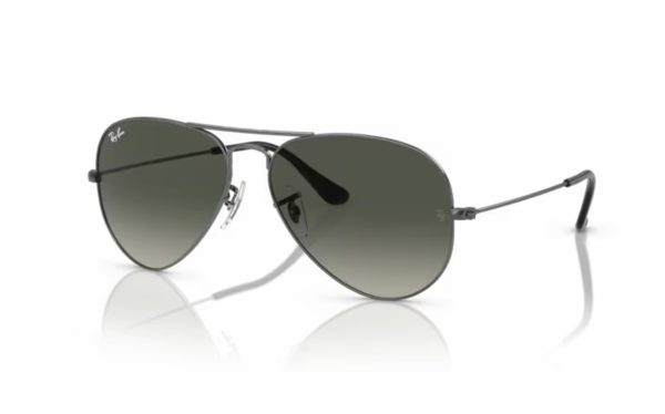 Ray-Ban Aviator Large Metal Sunglasses RB 3025 004/71 Lens Size 58 and 62 Frame Shape Aviator Lens Color Gray for Unisex