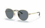 Ray-Ban David Sunglasses RB 3582 001/3R Lens size 51 and 53 Frame shape Round Lens color Polarized blue for Unisex