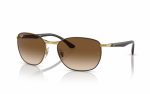 Ray-Ban Sunglasses RB 3702 9009/51 Lens Size 57 Frame Shape Square Lens Color Brown for Unisex