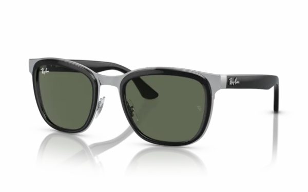 Ray-Ban Clyde Sunglasses RB 3709 003/71 Lens Size 53 Frame Shape Square Lens Color Green For Unisex