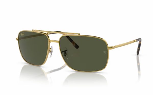 Ray-Ban Sunglasses RB 3796 9196/31 Lens Size 62 Frame Shape Square Lens Color Green for Unisex