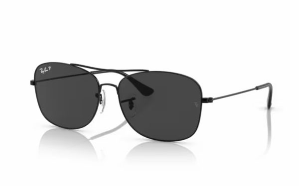 Ray-Ban Sunglasses RB 3799 002/48 Lens Size 57 Frame Shape Square Lens Color Black Polarized for Unisex