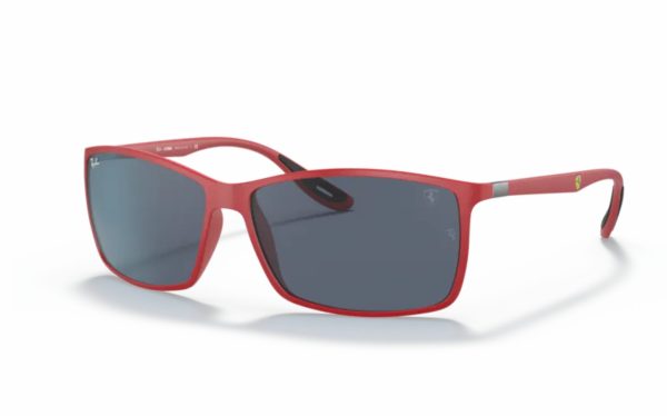 Ray-Ban Scuderia Ferrari Sunglasses RB 4179-M F628/87 Lens Size 60 Square Frame Shape Lens Color Gray for Unisex