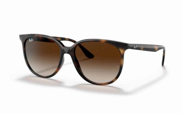 Ray-Ban Sunglasses RB 4378 710/13 Lens Size 54 Frame Shape Round Lens Color Brown for Unisex