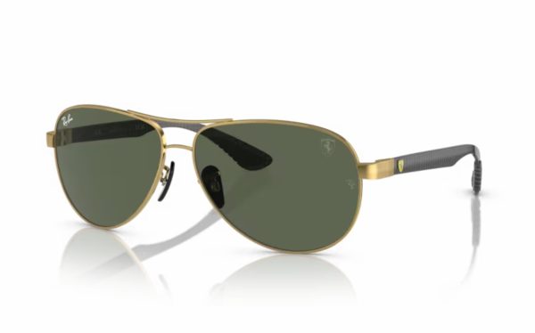 Ray-Ban Scuderia Ferrari Sunglasses RB 8331-M F008/71 Lens Size 61 Frame Shape Aviator Lens Color Green for Men