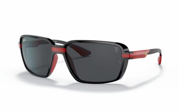 Ray-Ban Scuderia Ferrari Sunglasses RB 8360-M F601/87 Lens Size 62 Square Frame Shape Lens Color Gray for Unisex