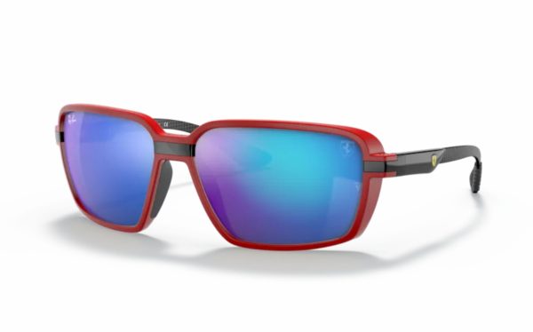 Ray-Ban Scuderia Ferrari Sunglasses RB 8360-M F663/55 Lens Size 62 Frame Shape Square Lens Color Blue Purple for Unisex