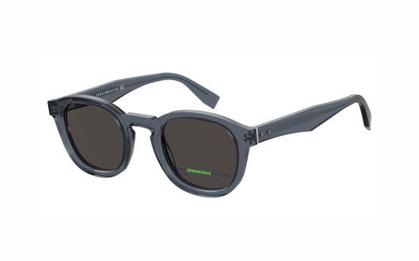 Tommy Hilfiger sunglasses THF 2031/S PJP/IR lens size 49 frame shape round lens color gray for men