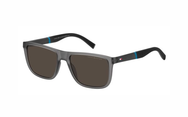 Tommy Hilfiger Sunglasses THF 2043/S RIW/IR Lens Size 56 Frame Shape Rectangle Lens Color Gray for Men