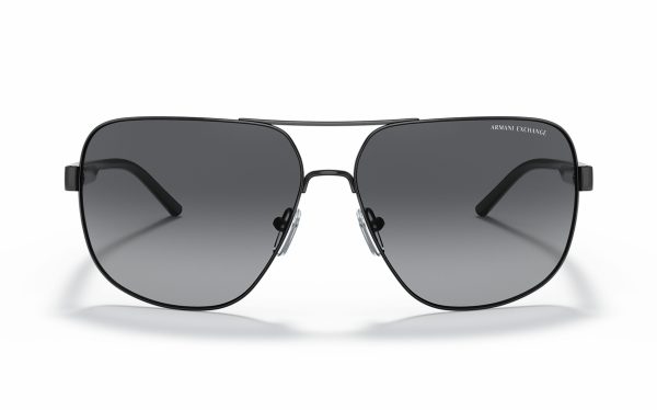 Armani Exchange Sunglasses AX 2030S 6000T3 Lens Size 64 Frame Shape Square Lens Color Gray Polarized for Men