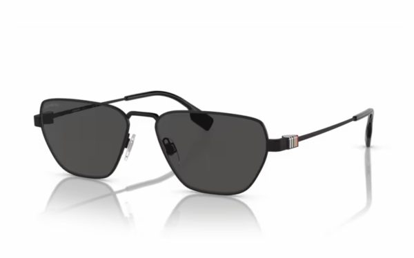 Burberry Sunglasses BE 3146 1007/87 Lens Size 56 Frame Shape Hexagon Lens Color Gray for Men