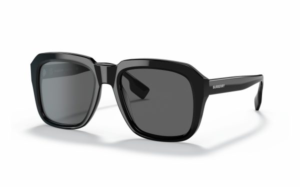 Burberry Astley Sunglasses BE 4350 3878/87 Lens Size 55 Frame Shape Square Lens Color Black for Men