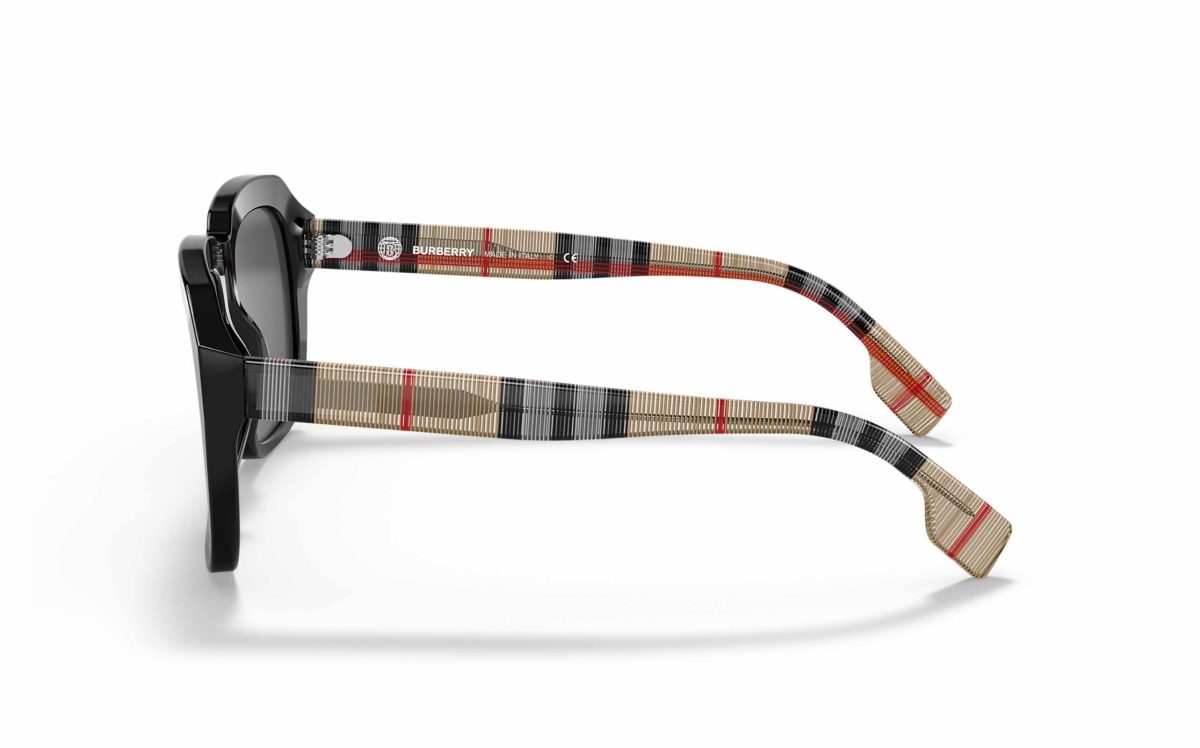 Burberry Astley Sunglasses BE 4350 3952/87 Lens Size 55 Frame Shape Square Lens Color Gray for Men