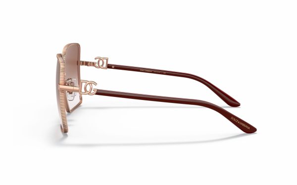 Dolce & Gabbana Sunglasses DG 2279 1298/8D Lens Size 60 Frame Shape Square Lens Color Pink for Women
