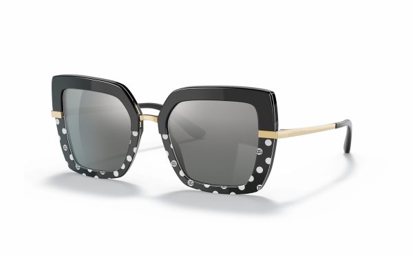 Dolce & Gabbana Sunglasses DG 4373 3316/88 Lens Size 52 Frame Shape Square Lens Color Silver for Women
