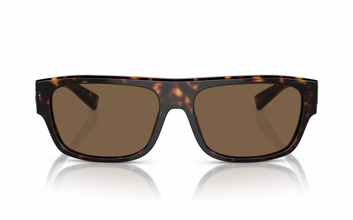 Dolce & Gabbana Sunglasses DG 4455 502/73 Lens Size 57 Frame Shape Rectangle Lens Color Brown for Men