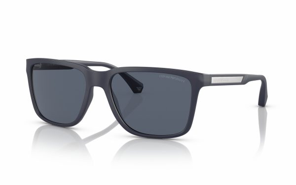 Emporio Armani Sunglasses EA 4047 5088/80 Lens Size 56 Frame Shape Square Lens Color Blue for Men