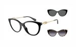 Emporio Armani Clip On Sunglasses EA 4213U 5017/1W Lens Size 53 Frame Shape Cat Eye for Women
