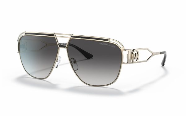 Michael Kors Vienna Sunglasses MK 1102 10148G Lens Size 61 Frame Shape Aviator Lens Color Gray for Women