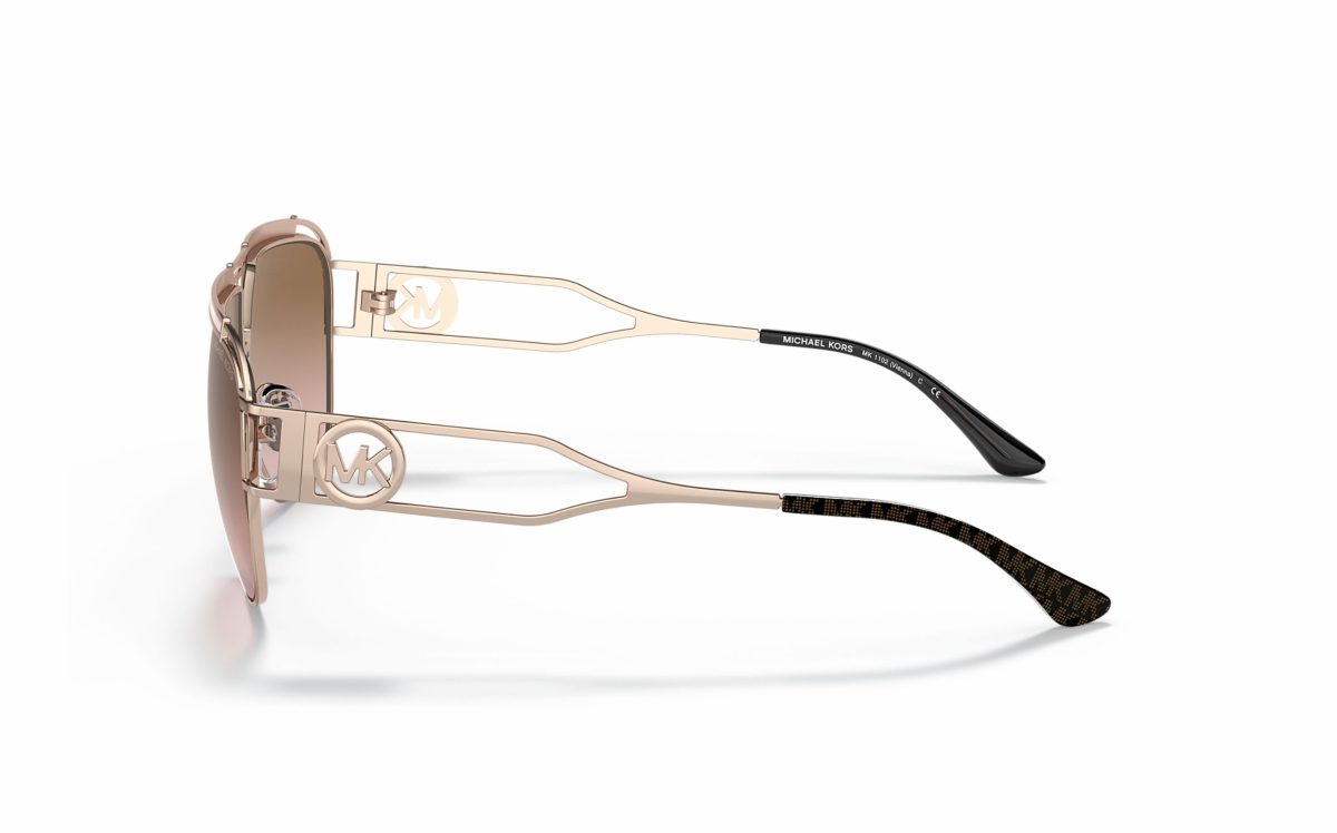نظارة شمسية مايكل كورس فيينا MK 1102 110811 حجم العدسة 61 شكل الاطار افياتور لون العدسة بني زهري نسائي