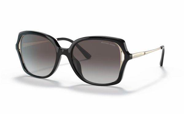Michael Kors Interlaken Sunglasses MK 2153U 30058G Lens Size 55 Square Frame Shape Lens Color Gray for Women