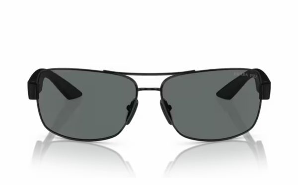 نظارة شمسية برادا PR 50ZS 1AB-02G حجم العدسة 65 شكل الاطار مربع لون العدسة رمادي بولارايزد رجالي
