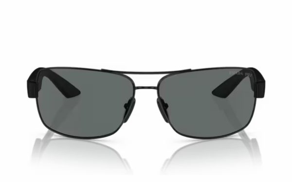Prada Sunglasses PR 50ZS 1AB-02G Lens Size 65 Square Frame Shape Lens Color Gray Polarized for Men
