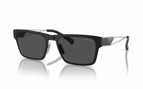 Prada Sunglasses PR 71ZS 1BO-5S0 Lens Size 56 Frame Shape Square Lens Color Gray for Men