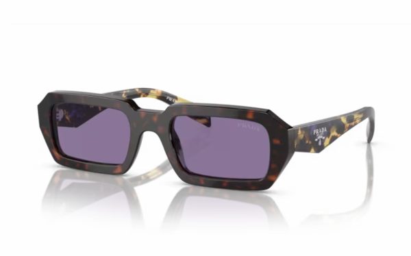 نظارة شمسية برادا PR A12S 17N-50B حجم العدسة 52 شكل الاطار سداسي لون العدسة بنفسجي نسائي