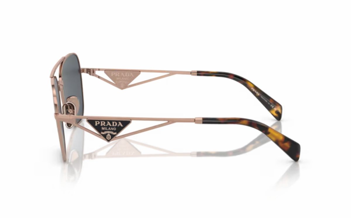 Prada Sunglasses PR A50S SVF-09T Lens Size 59 Square Frame Shape Lens Color Gray for Women