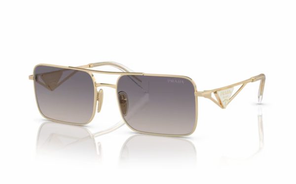 Prada Sunglasses PR A52S ZVN-30C Lens Size 56 Frame Shape Rectangle Lens Color Blue Gray For Women