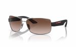 Prada Sunglasses PR 50ZS 5AV-02P Lens Size 65 Square Frame Shape Lens Color Brown for Men
