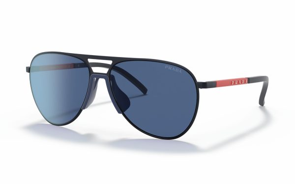 Prada Sunglasses PS 51XS 06S-07L Lens Size 59 Frame Shape Aviator Lens Color Blue for Men