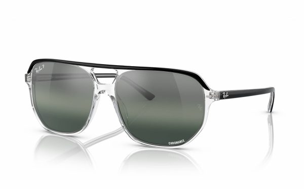 Ray-Ban Bill One Sunglasses RB 2205 1294/G6 Lens Size 60 Frame Shape Aviator Lens Color Silver Blue Polarized Unisex